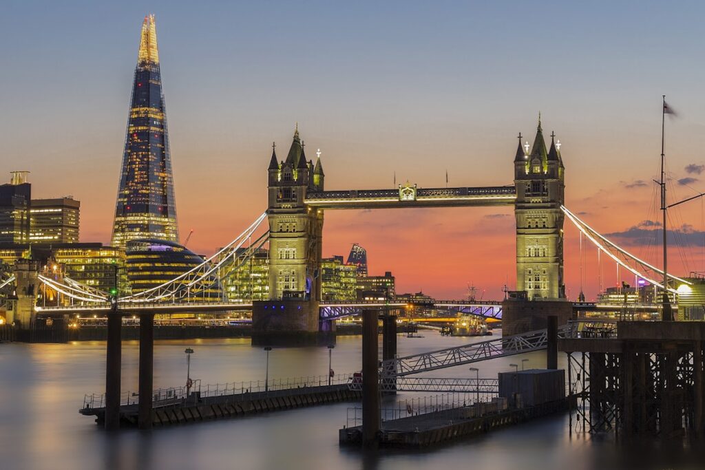 Tower Bridge Thames London Sunset - Travel Meadow Guide