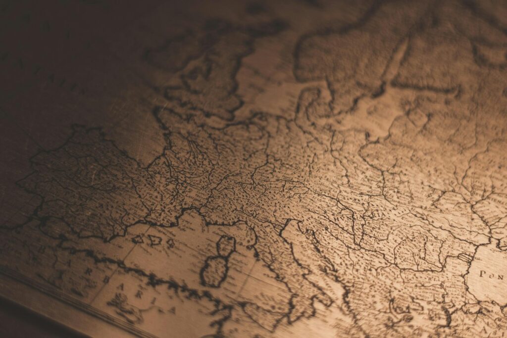 Backpacking Traveler Map Europe - Travel Meadow Guide