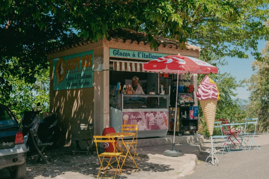 Italian Pizza Gelato Table Outdoor - Travel Meadow Guide